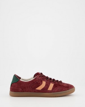 Basket Coolway Kizuna Femme Bordeaux Foncé France | 059-NZDFCA