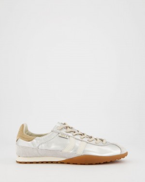 Basket Coolway Mile Leather Femme Argent France | 803-IBVXQP