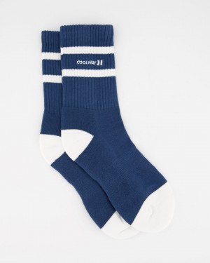 Chaussette Coolway Court Homme Bleu France | 710-LIVZSD