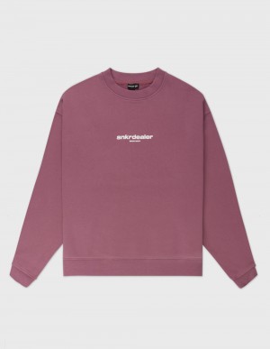 Sweatshirt Coolway Straight Crewneck Homme Bordeaux France | 395-SXCLZK