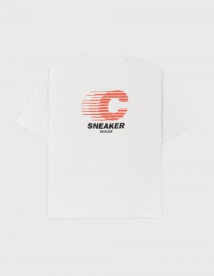 T-Shirt Coolway Racer Homme Blanche France | 438-EYSPOI
