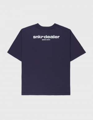 T-Shirt Coolway Snkr Homme Bleu Marine France | 237-QNEXFS
