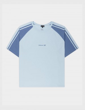 T-Shirt Coolway Strike Femme Bleu France | 572-OVZWUQ