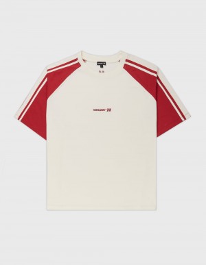 T-Shirt Coolway Strike Femme Rouge France | 241-BERLGJ